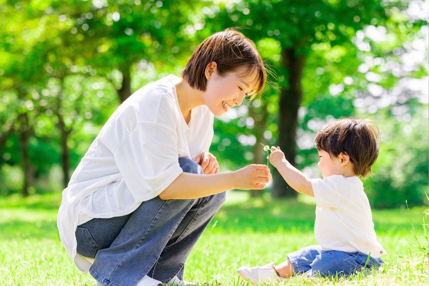 母親と男の子